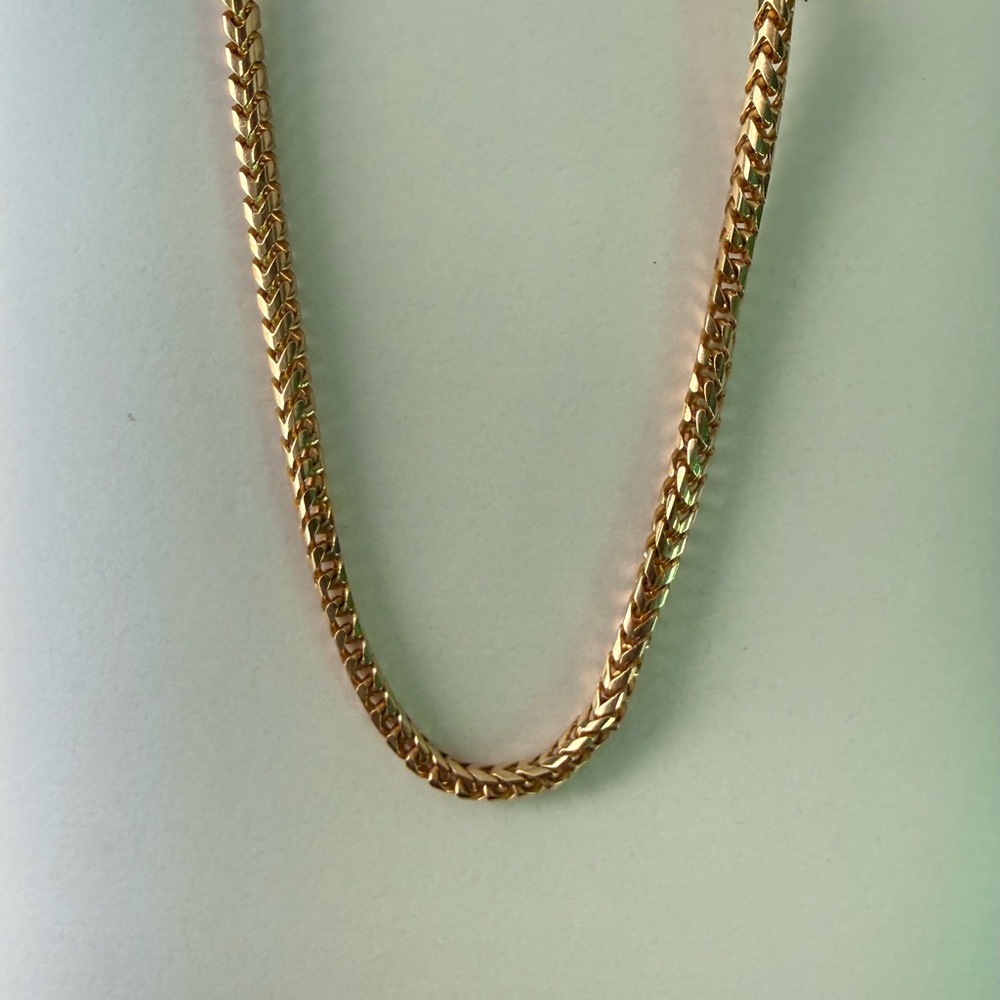 Vintage 14k Gold Herringbone Necklace